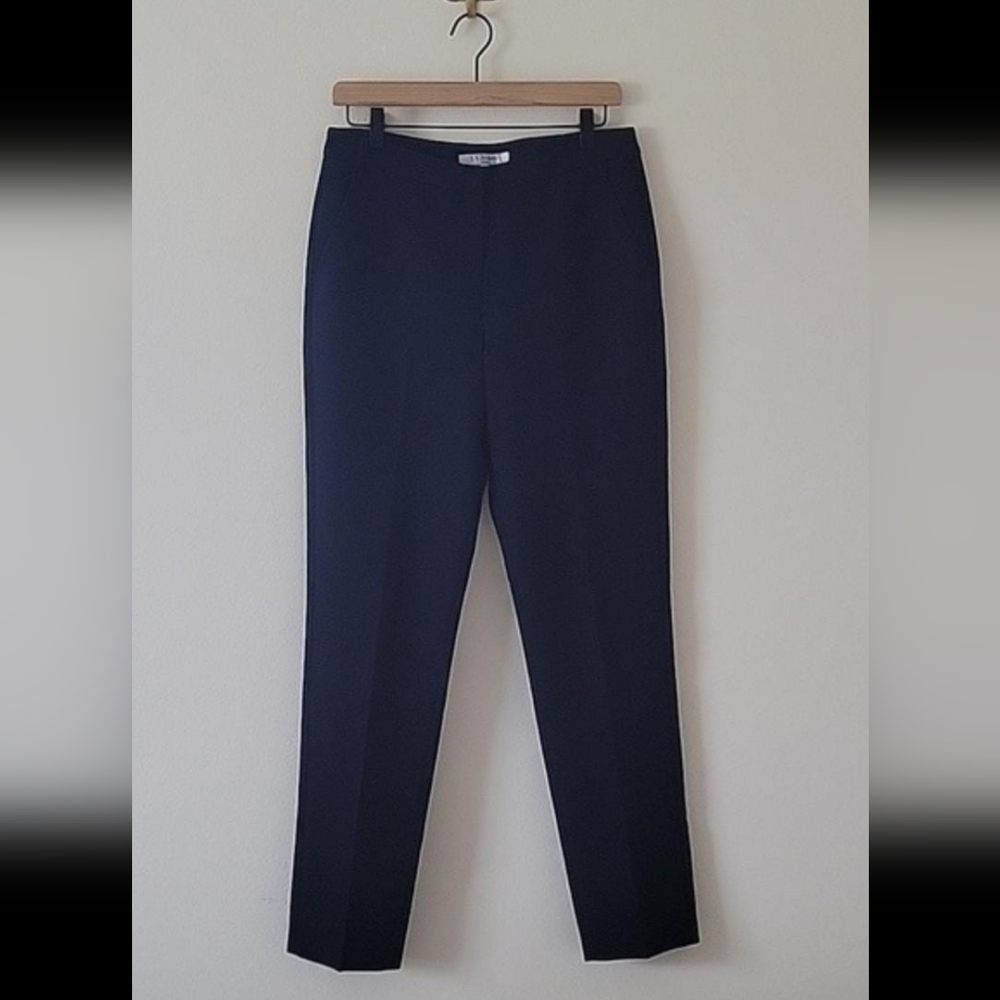 LK Bennett Navy TR Evie Straight Leg Pants Size 6